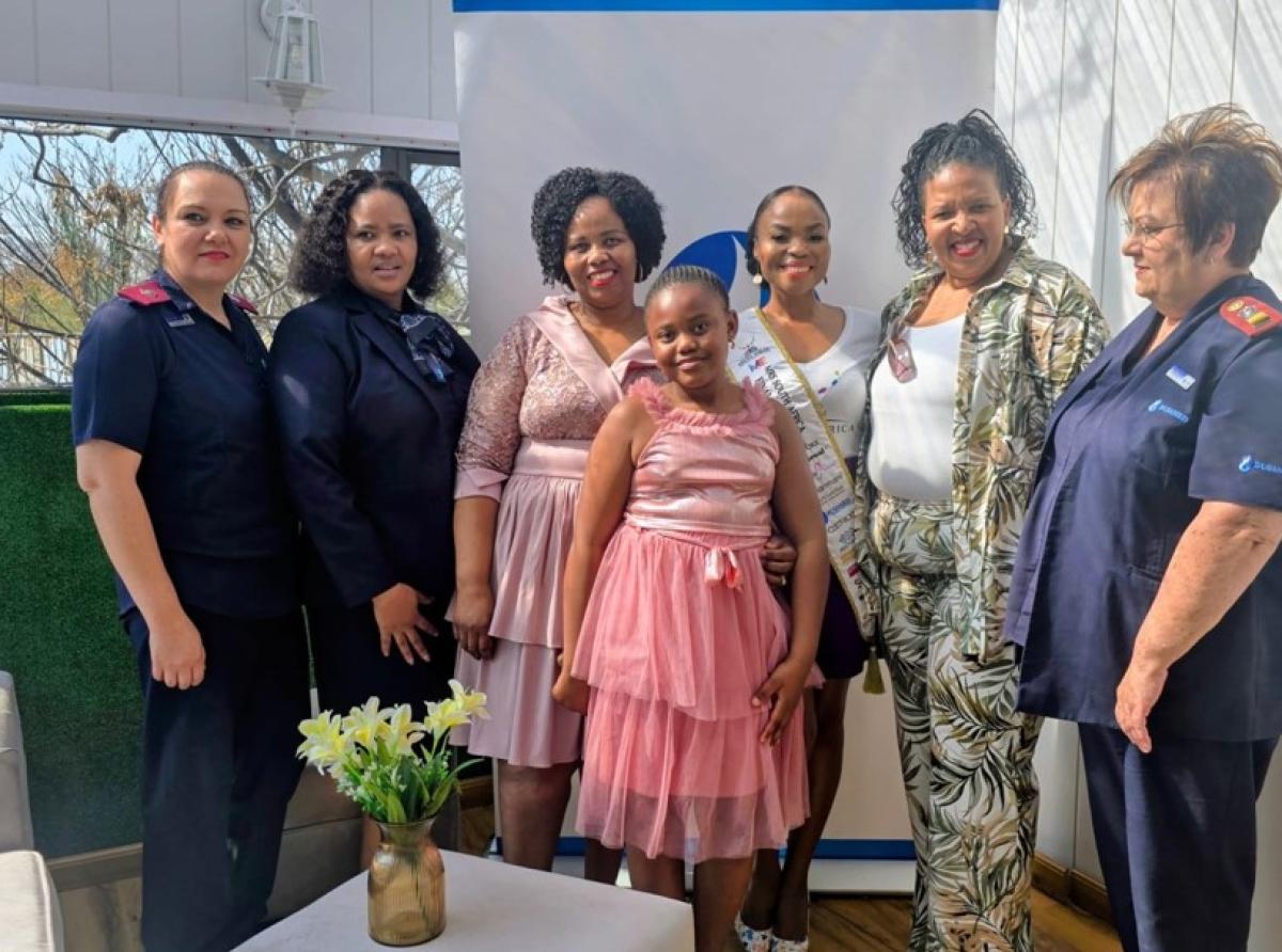 Mrs South Africa Finalist and Busamed staff  members. Picture: Supplied